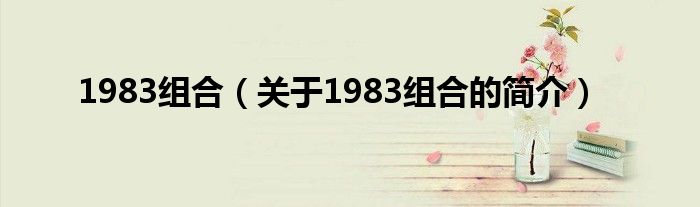 1983組合（關(guān)于1983組合的簡介）