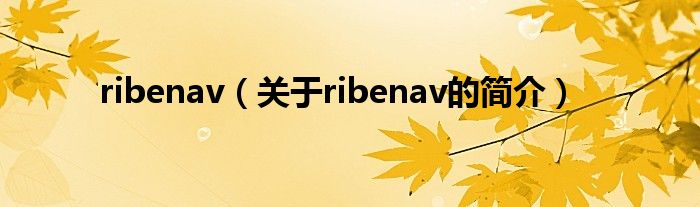 ribenav（關(guān)于ribenav的簡介）