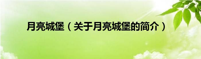 月亮城堡（關(guān)于月亮城堡的簡介）