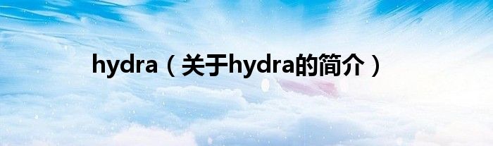 hydra（關(guān)于hydra的簡介）