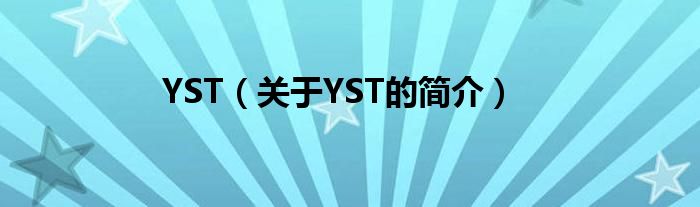 YST（關于YST的簡介）