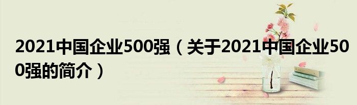 2021中國企業(yè)500強（關于2021中國企業(yè)500強的簡介）