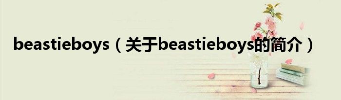 beastieboys（關(guān)于beastieboys的簡(jiǎn)介）