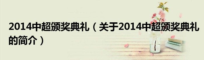 2014中超頒獎(jiǎng)典禮（關(guān)于2014中超頒獎(jiǎng)典禮的簡(jiǎn)介）