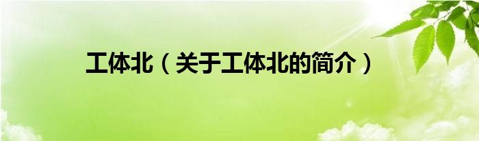 工體北（關(guān)于工體北的簡(jiǎn)介）