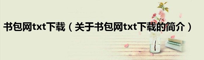 書包網(wǎng)txt下載（關(guān)于書包網(wǎng)txt下載的簡(jiǎn)介）