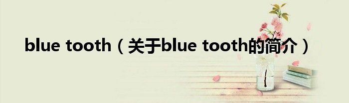 blue tooth（關(guān)于blue tooth的簡(jiǎn)介）