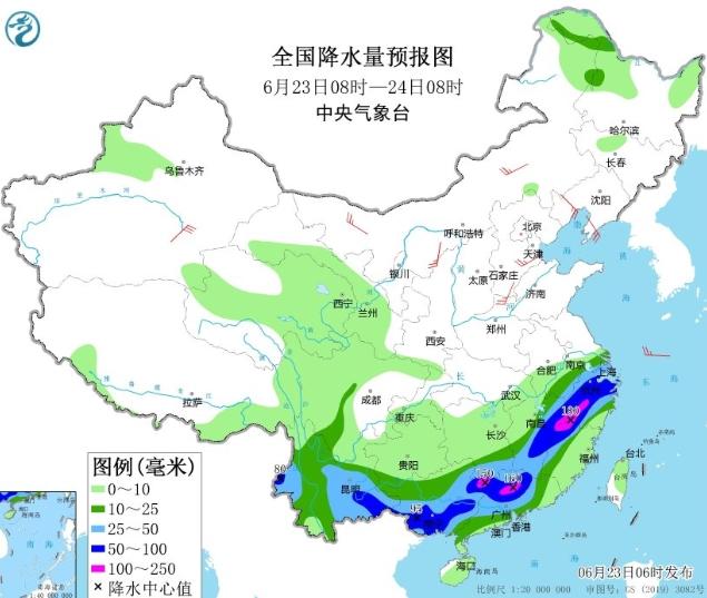 江南華南迎來(lái)大范圍持續(xù)性強(qiáng)降水，華北黃淮高溫持續(xù)